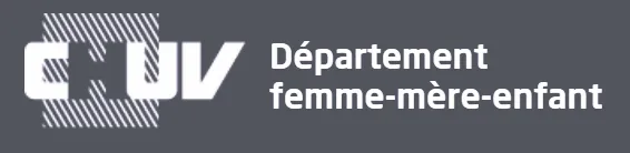 Logo du CHUV, département femme-mère-enfant